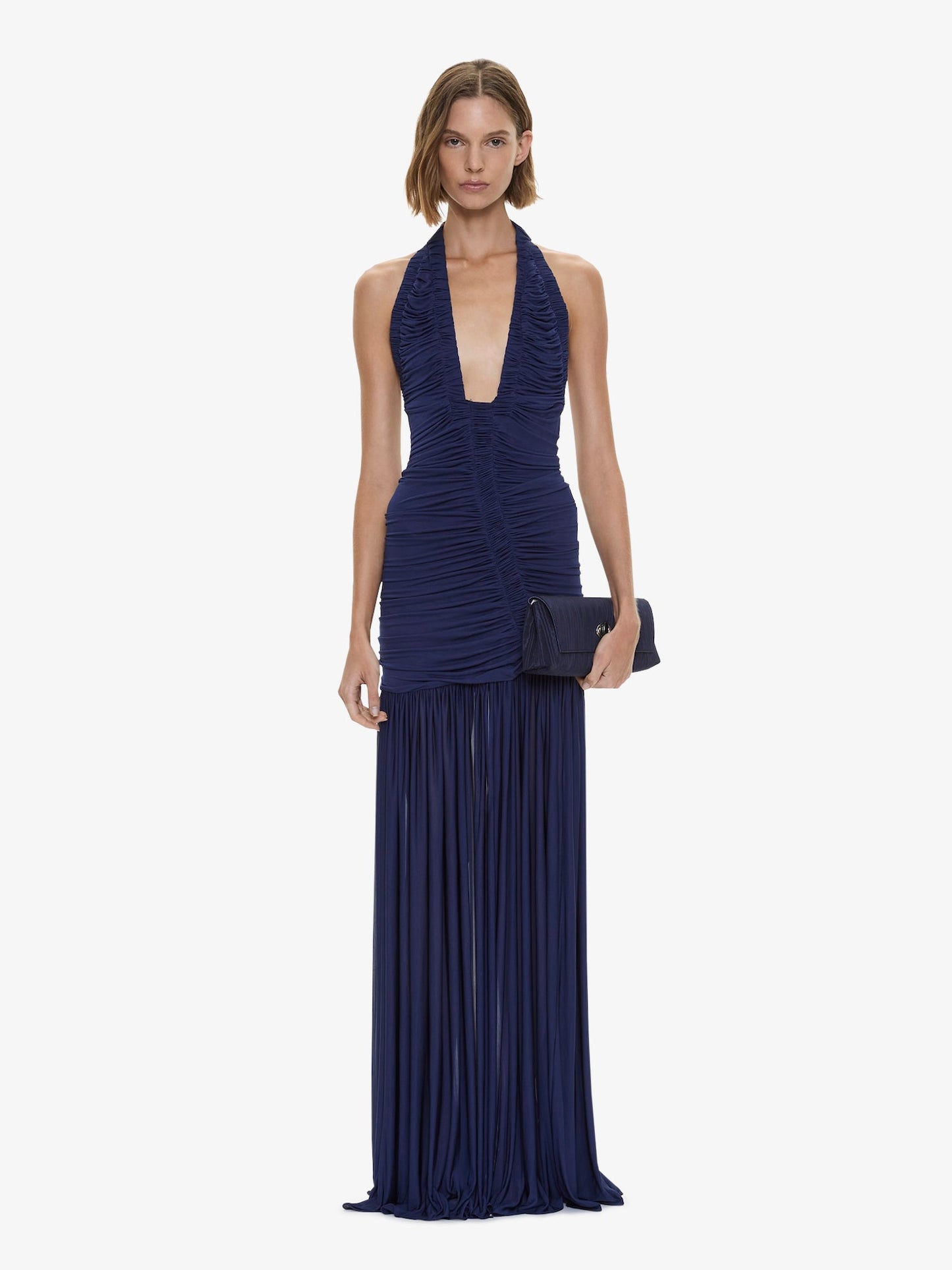 Image of Dresses. Product name - Orion Gown in Navy colour by brand - CHRISTOPHER ESBER