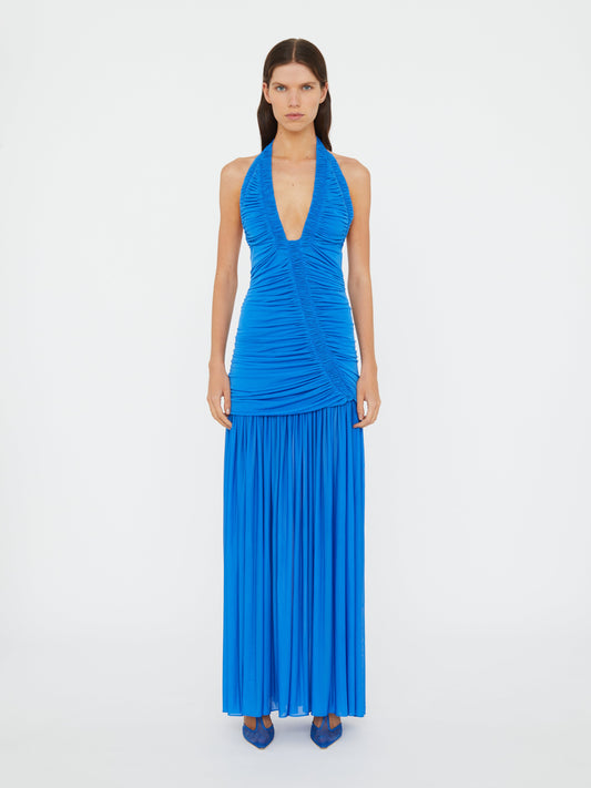 Image of Dresses. Productname: Christopher Esber Orion Gown in Lapis colour by brand - Christopher Esber