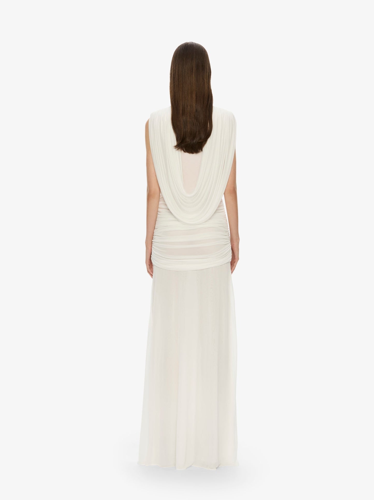 Christopher Esber Ripple Drape Gown (White)