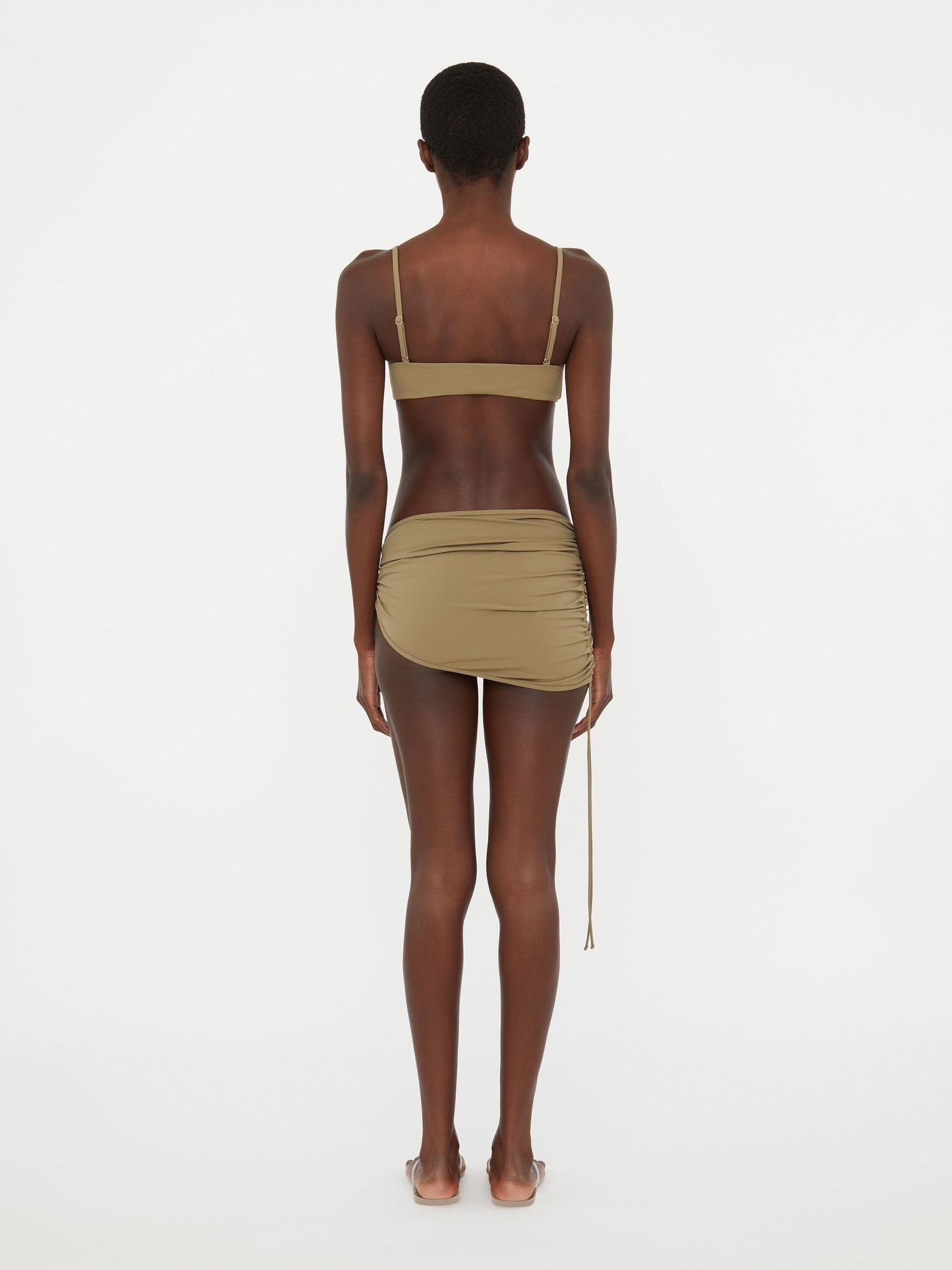 Christopher Esber Ruched Orbit Skirt Brief (Eucalypt)