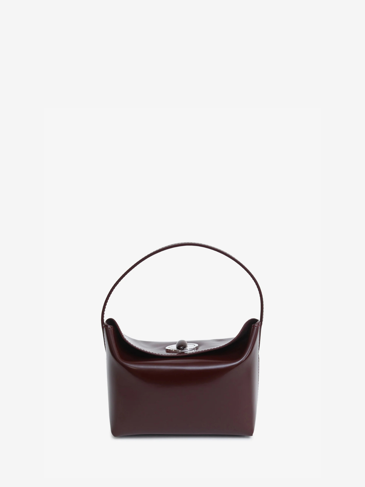Image of Bags. Product name - Turnlock Polished Mini Bag in Barolo colour by brand - CHRISTOPHER ESBER