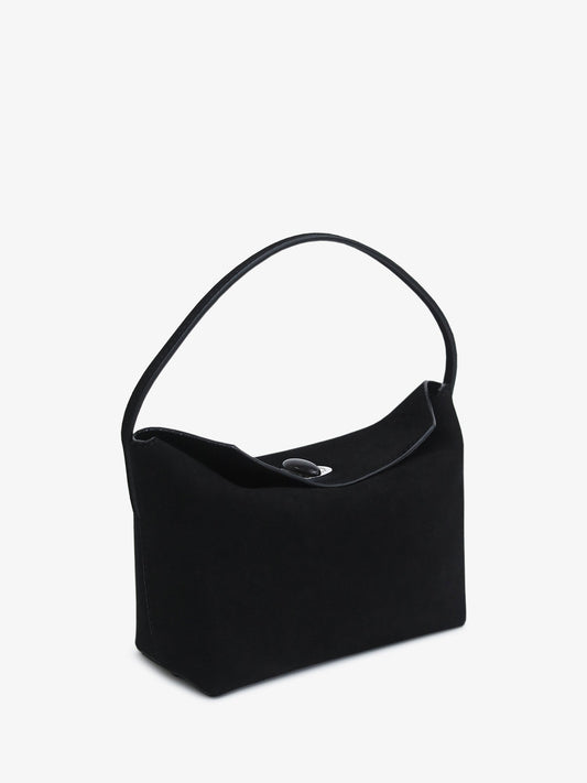 CHRISTOPHER ESBER Turnlock Suede Mini Bag (Black)
