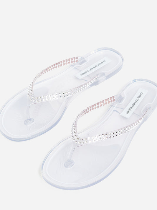 Christopher Esber Jo Flip Flop (Crystal)