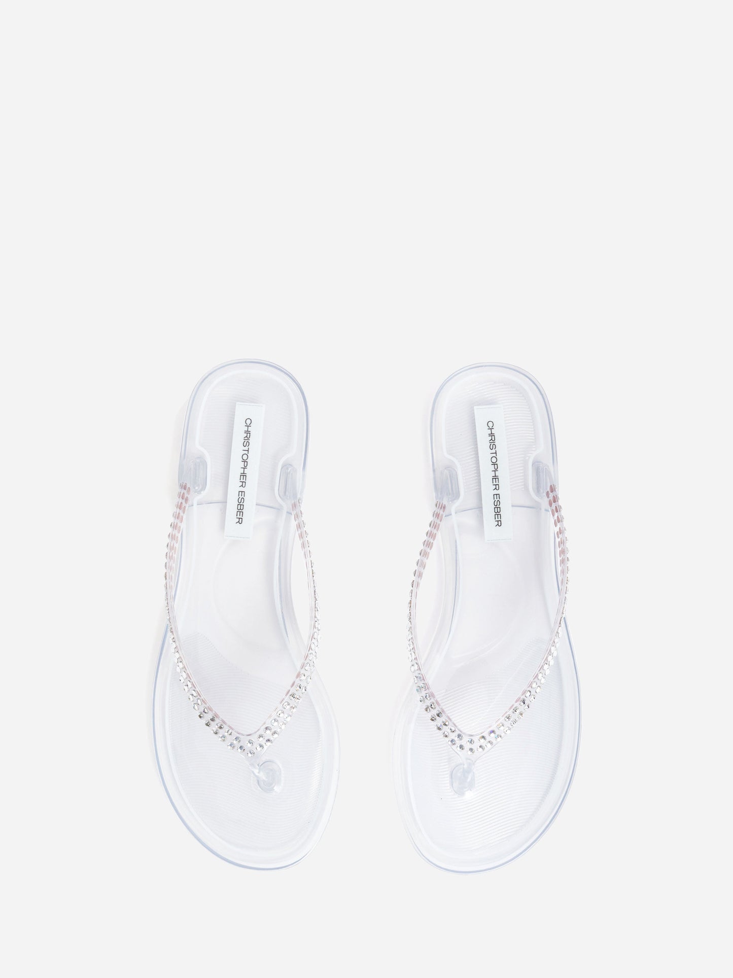 Christopher Esber Jo Flip Flop (Crystal)