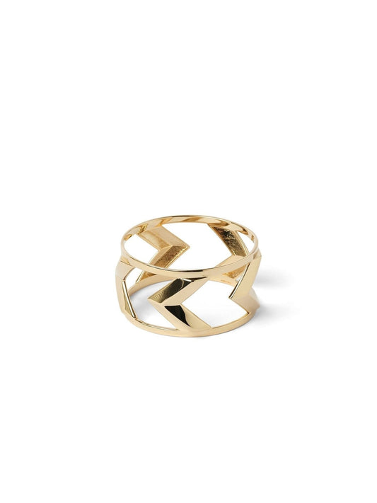 Image of Bracelets. Productname: GIVENCHY Large Chevrons Bracelet in Gold colour by brand - GIVENCHY