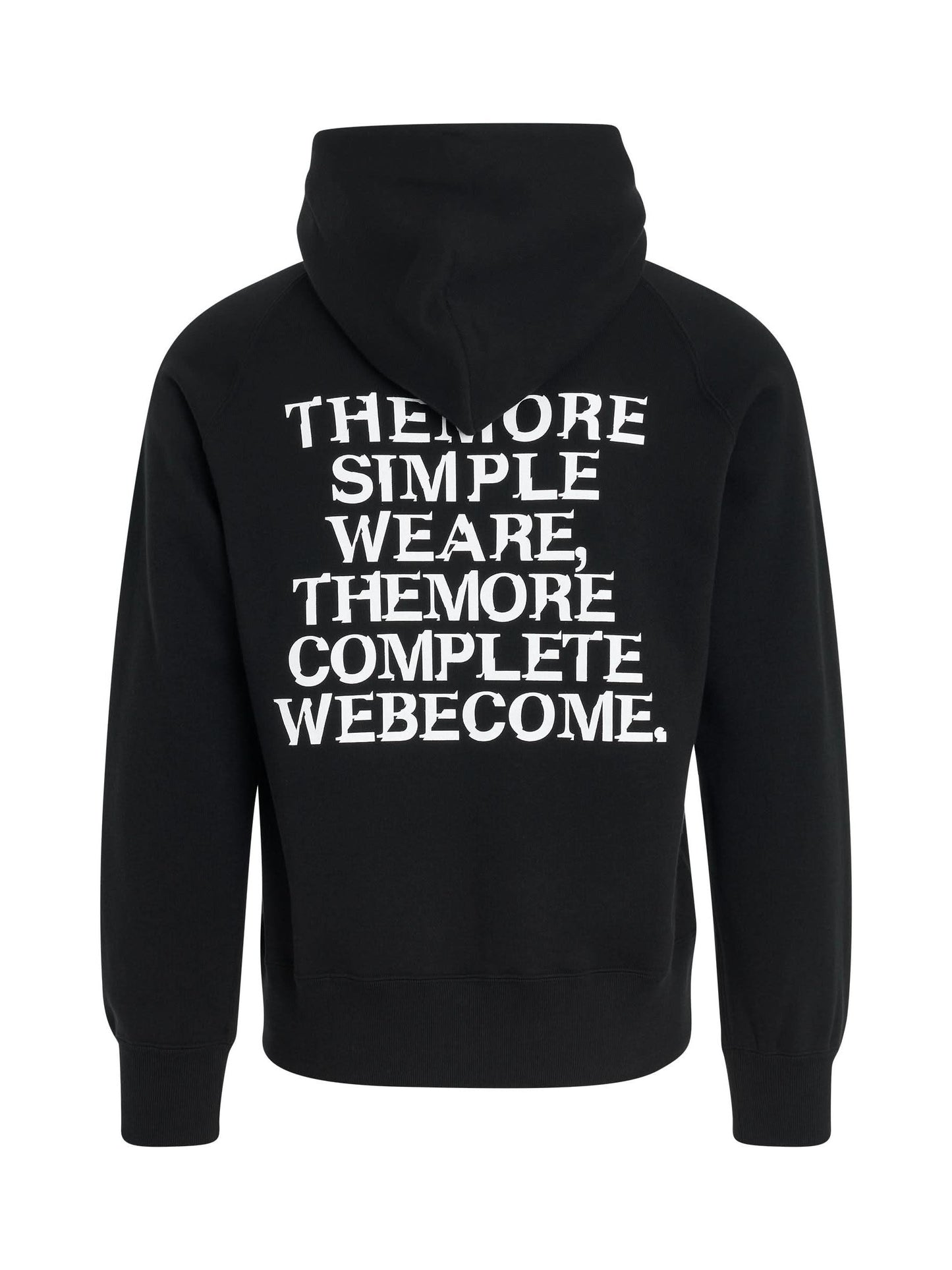 SACAI "Simple" Print Hoodie (Black)