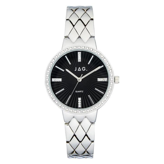 Image of Watches. Productname: JAG Balmoral Black Face Watch J2709A in Watch colour by brand - JAG