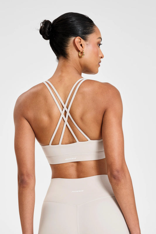 ALLFENIX CloudCore Cross Back Sports Bra (Stone)