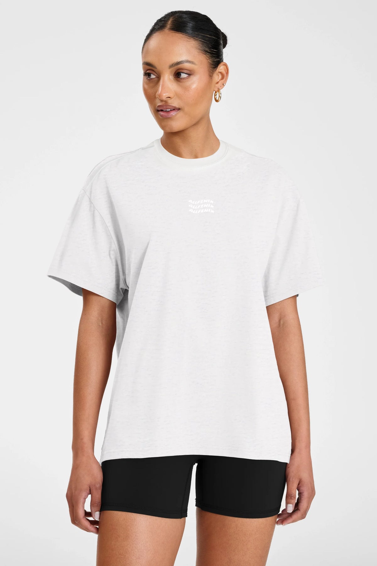 Image of T-Shirts. Product name - ALLFENIX Waves Logo Tee in White colour by brand - All Fenix