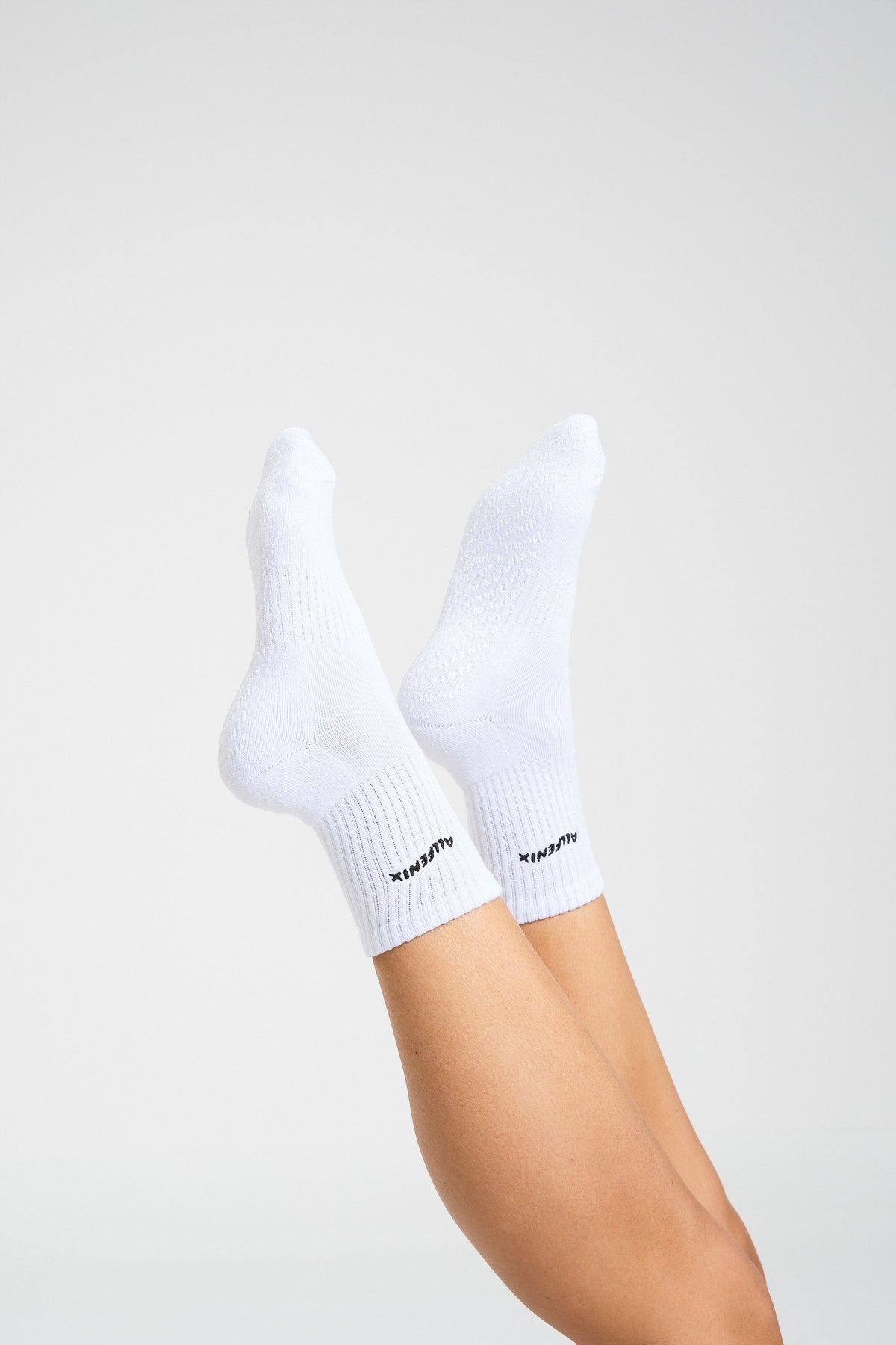 Image of Socks. Product name - Pilates Grip Socks in White colour by brand - All Fenix