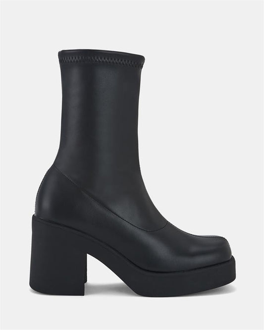 Image of Boots. Product name - Kyleigh Women's Boot High Heel BLACK Novo Boots in Black colour by brand - NOVO