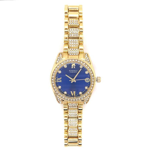 Image of Watches. Productname: Roberto Carati Luna Blue Face Ladies Watch M9025 in Watch colour by brand - Roberto Carati