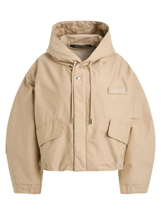 Image of Coats & Jackets. Productname: JACQUEMUS Courte Carco Paraka in BEIGE colour by brand - JACQUEMUS