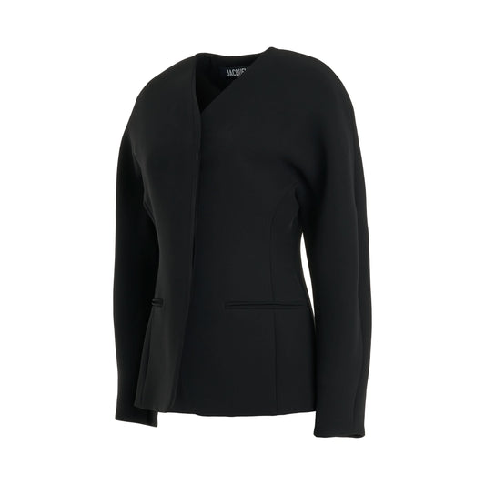 JACQUEMUS Ovalo Suit Jacket (Black)