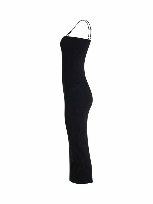 JACQUEMUS Sierra Bretelles Dress (Black)