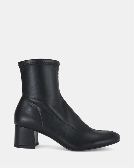 Image of Boots. Product name - Dancy Women's Boot Low-Mid Heel BLACK Novo Boots in Black colour by brand - NOVO