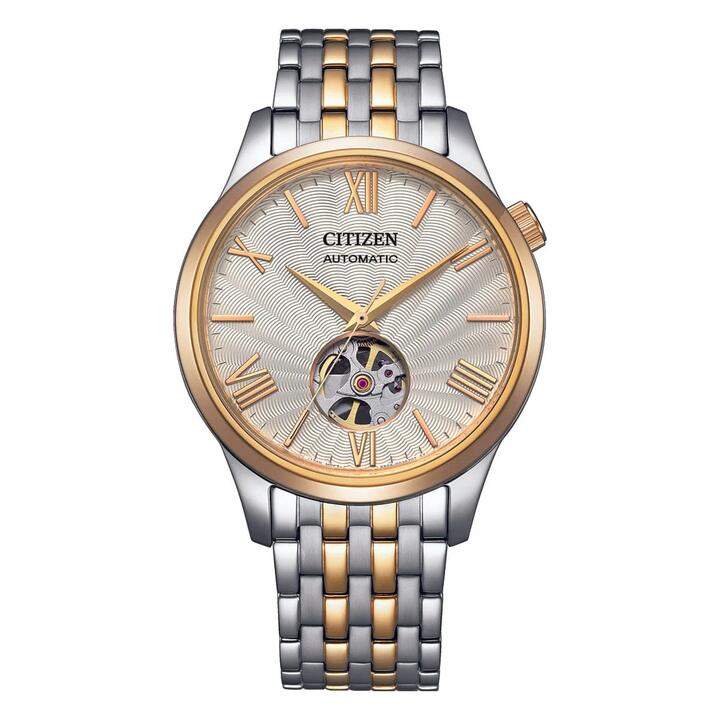 Image of a model wearing Dress. Productname: Citizen Dress NH9136-88A Two Tone Men's Watch in Watch colour by brand - Citizen