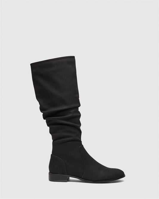 Image of Boots. Product name - Josslyn Women's Boot Flat BLACK Novo Boots in Black colour by brand - NOVO