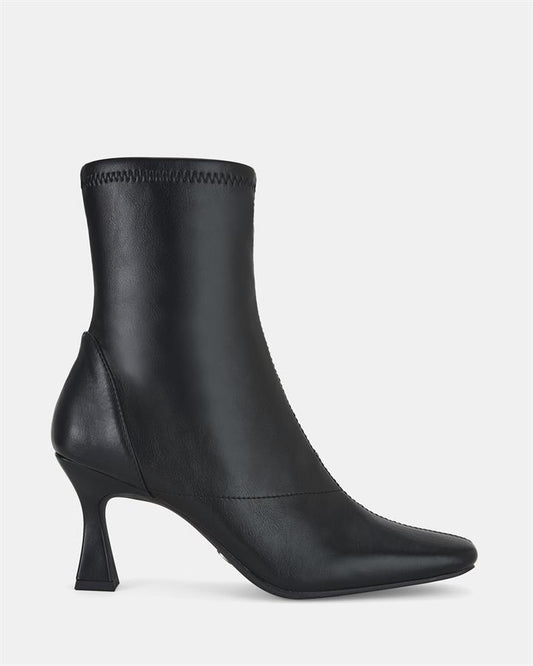 Image of Boots. Product name - Delilah Women's Boot Low-Mid Heel BLACK Novo Boots in Black colour by brand - NOVO