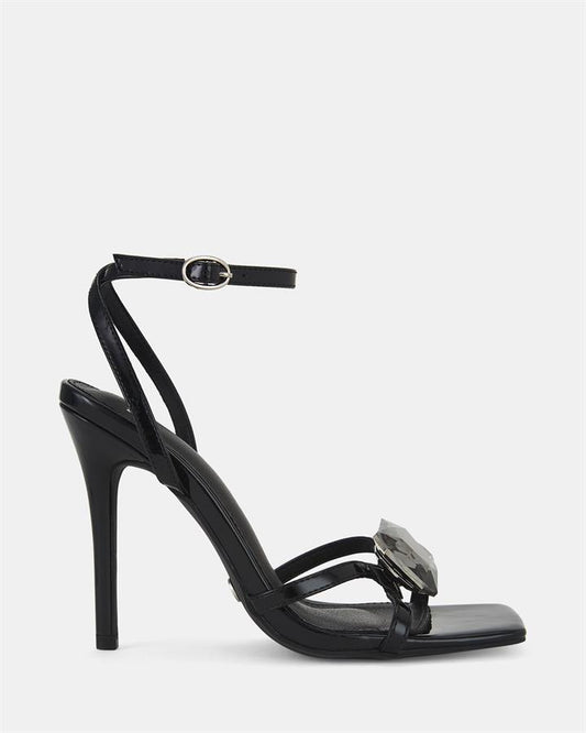 Image of Sandals. Product name - Zennith Women's Fast Fashion BLACK Novo Sandals in Black colour by brand - NOVO