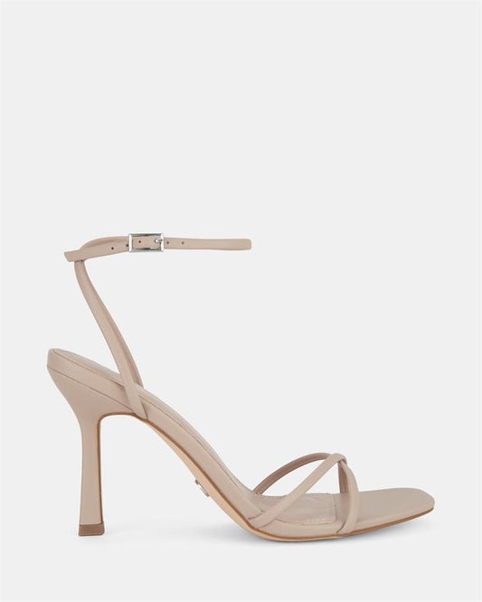 Image of Sandals. Product name - Londyn Women's Strappy High Heel NUDE Novo Sandals in Nude colour by brand - NOVO