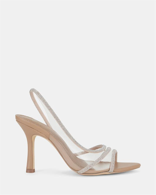 Image of Heels. Product name - Zonky Women's Evening Shoes CAMEL Novo Evening in Camel colour by brand - NOVO