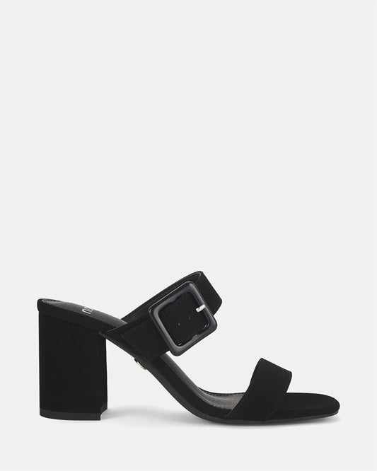 Image of Sandals. Product name - Laurelle Women's Strappy High Heel BLACK Novo Sandals in Black colour by brand - NOVO