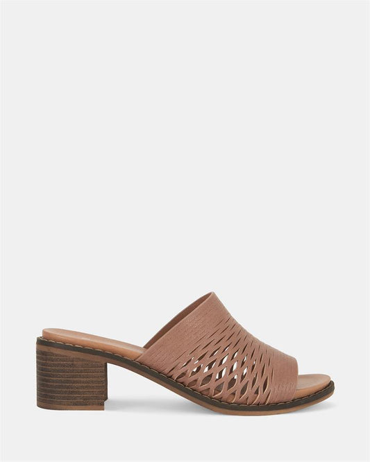 Image of Sandals. Product name - Francisco Women's Peep Toe TAN Novo Sandals in Tan colour by brand - NOVO