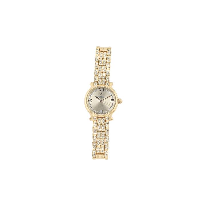 Image of Watches. Productname: Roberto Carati Gold Coloured Crystal Face Watch M9148-V2 in Watch colour by brand - Roberto Carati