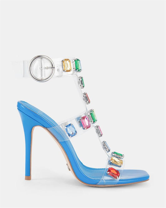 Image of Sandals. Product name - Zikachu Women's Fast Fashion BLUE Novo Sandals in Blue colour by brand - NOVO