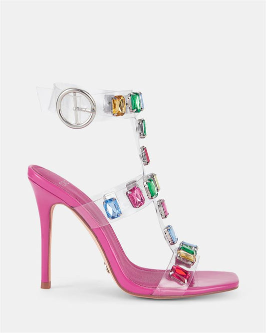 Image of Sandals. Product name - Zikachu Women's Fast Fashion BARBIE Novo Sandals in Barbie colour by brand - NOVO