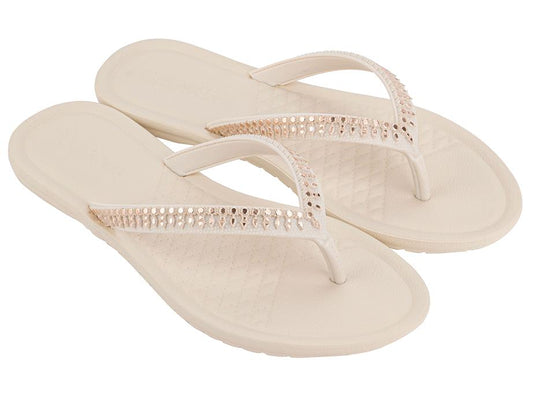 Image of Sandals. Product name - Dia Brilha Women's Ipanema OFF WHITE GRENDENE in Off White colour by brand - IPANEMA
