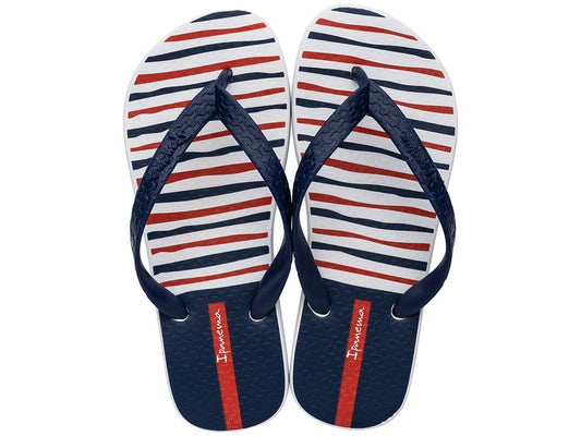 Image of Sandals. Product name - Class Happy Women's Ipanema WHITE/BLUE/RED GRENDENE in White/Blue/Red colour by brand - IPANEMA