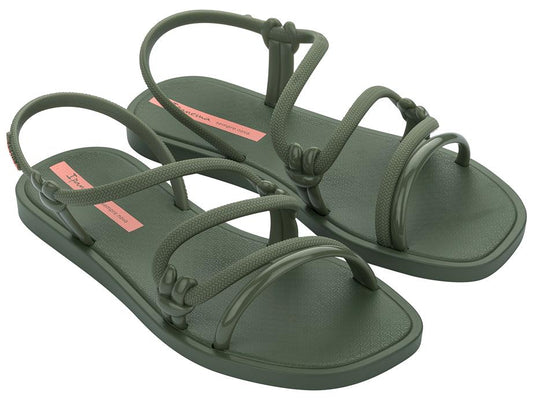 Image of Sandals. Product name - Solar Sandal Women's Ipanema GREEN GRENDENE in Green colour by brand - IPANEMA