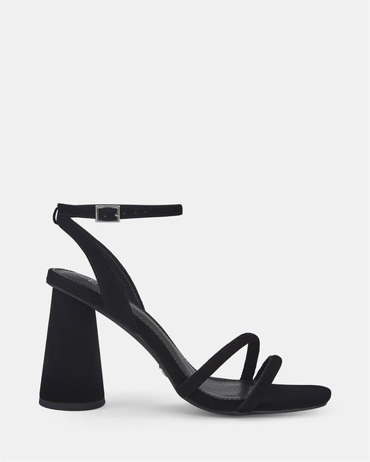 Image of Sandals. Product name - Larkin Women's Strappy High Heel BLACK Novo Sandals in Black colour by brand - NOVO