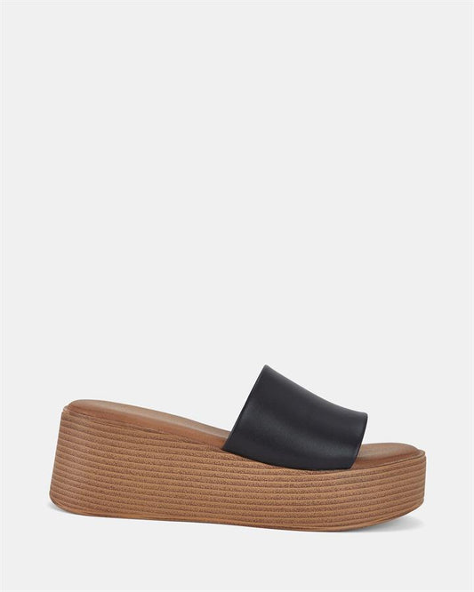 Image of Boots. Product name - Bennie Women's Wedge BLACK Novo Wedges in Black colour by brand - NOVO