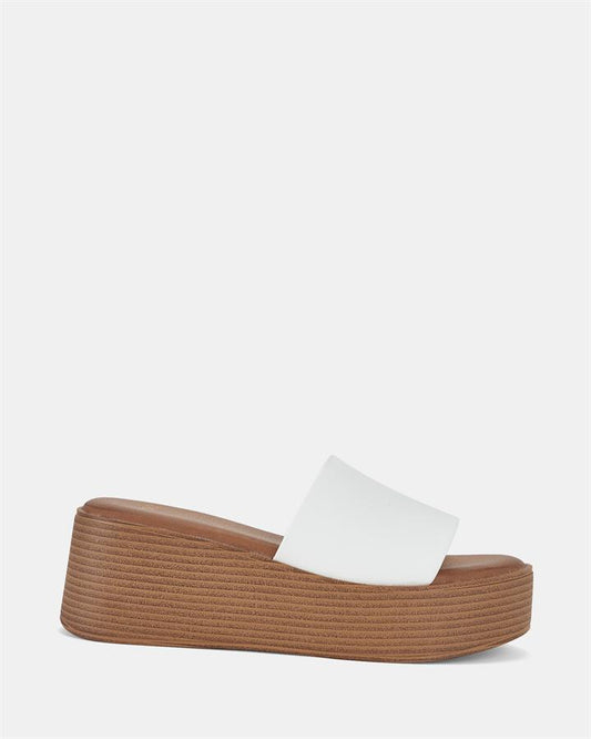 Image of Boots. Product name - Bennie Women's Wedge WHITE Novo Wedges in White colour by brand - NOVO