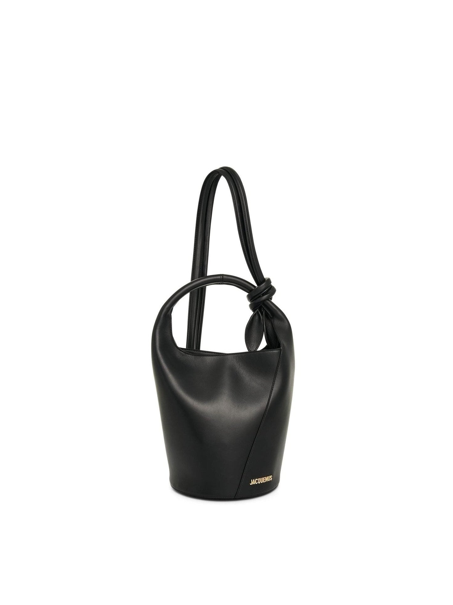 Image of Bags. Productname: JACQUEMUS Le Petit Tourni Leather Bag in Black colour by brand - JACQUEMUS