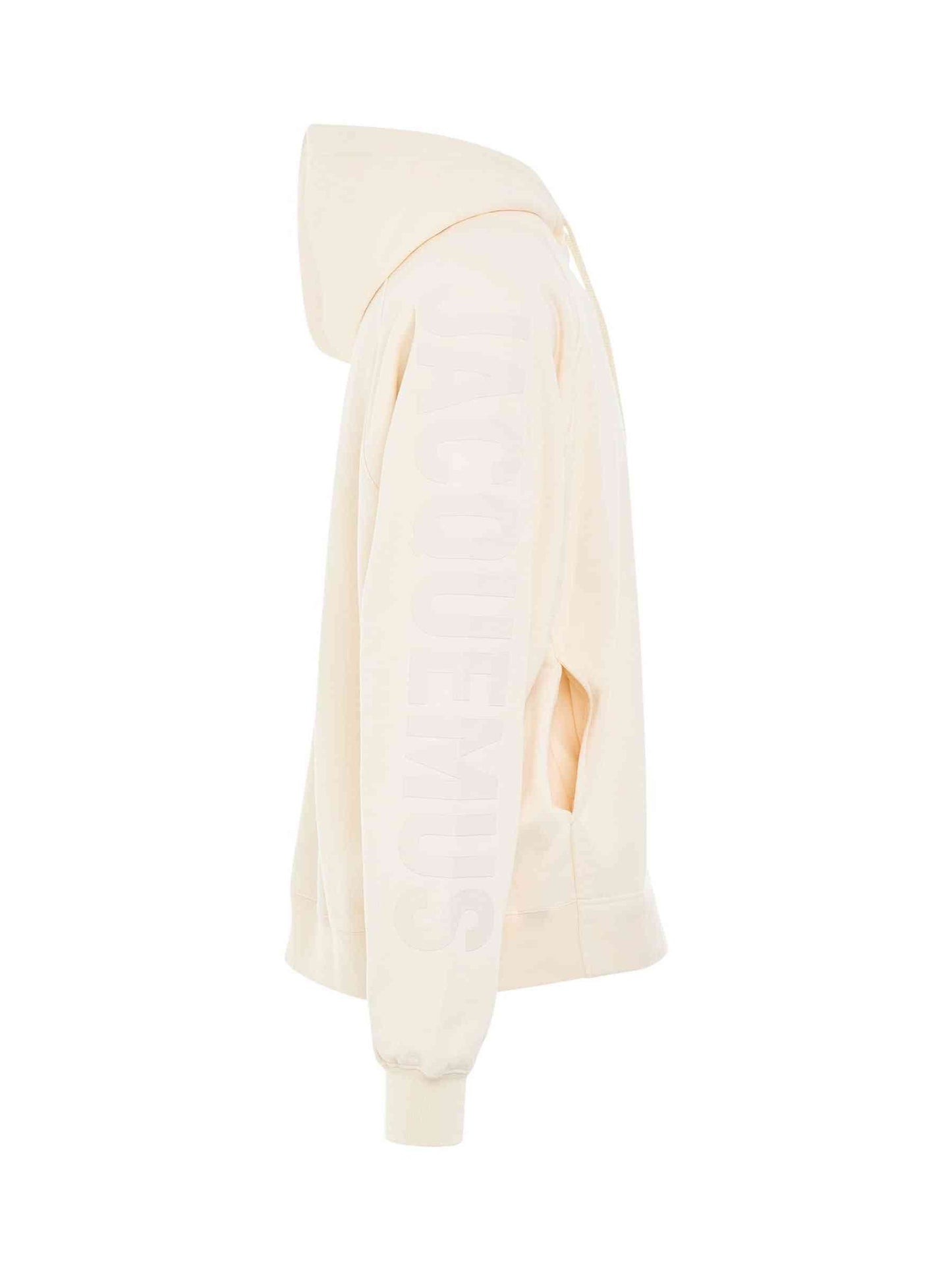 JACQUEMUS Typo Logo Hoodie (Beige)