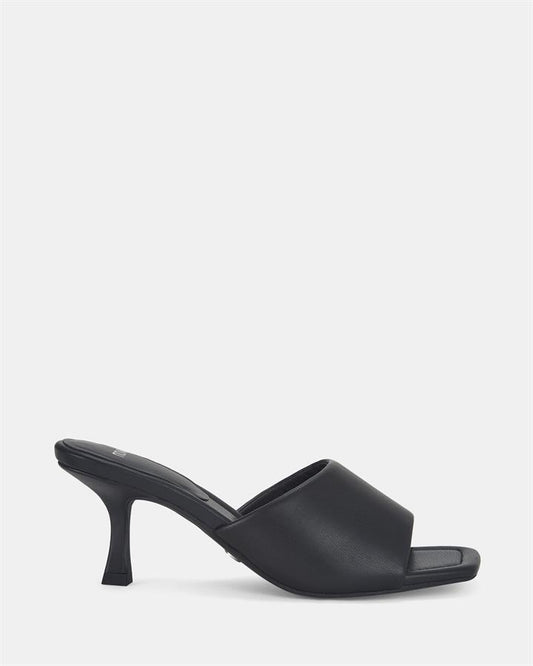 Image of Sandals. Product name - Ulesi Women's Strappy Low Heel BLACK Novo Sandals in Black colour by brand - NOVO