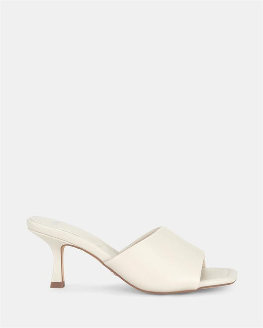 Image of Sandals. Product name - Ulesi Women's Strappy Low Heel PORCELAIN Novo Sandals in Porcelain colour by brand - NOVO