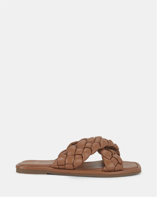 Image of Sandals. Product name - Shelly Women's Thongs CARAMEL Novo Thongs in Caramel colour by brand - NOVO