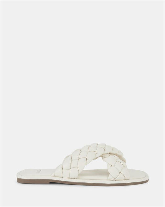 Image of Sandals. Product name - Shelly Women's Thongs CREAM Novo Thongs in Cream colour by brand - NOVO