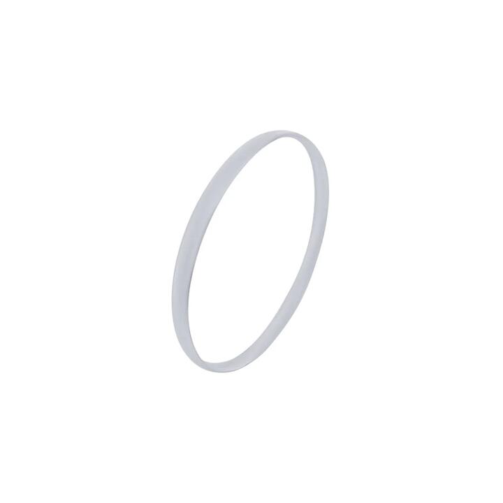 Image of Jewelry. Product name - 5.4mm by 66mm Solid Half Round Bangle in Sterling Silver in colour by brand - Bevilles