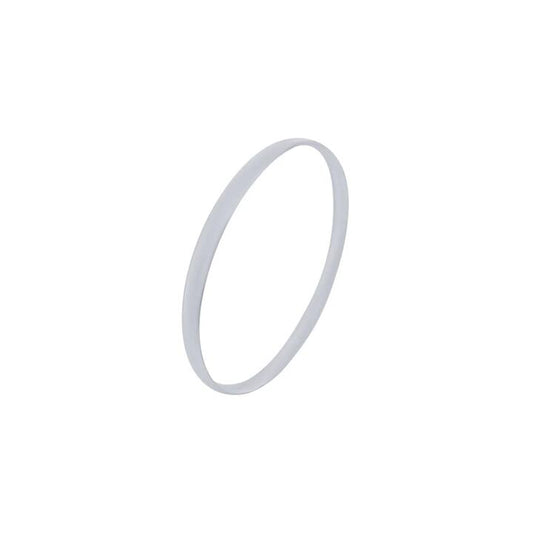 Image of Jewelry. Product name - 5.4mm by 66mm Solid Half Round Bangle in Sterling Silver in colour by brand - Bevilles