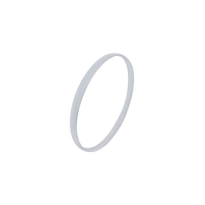 Image of Jewelry. Product name - 5.4mm by 69mm Solid Half Round Bangle in Sterling Silver in colour by brand - Bevilles