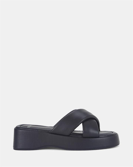 Image of Boots. Product name - Brianna Women's Wedge BLACK Novo Wedges in Black colour by brand - NOVO