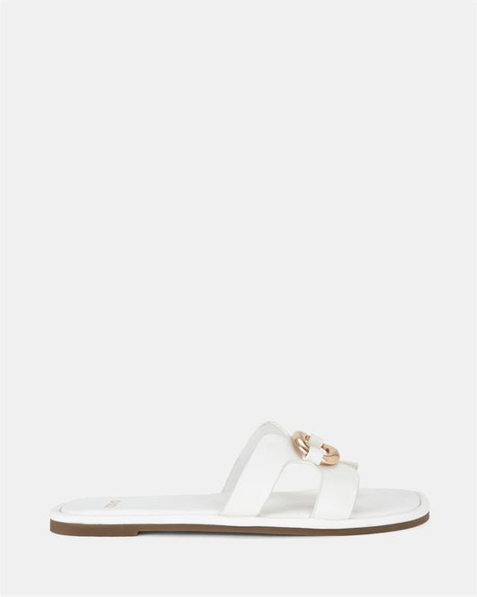 Image of Sandals. Product name - Soren Women's Thongs WHITE Novo Thongs in White colour by brand - NOVO