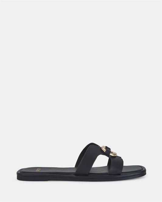 Image of Sandals. Product name - Soren Women's Thongs BLACK Novo Thongs in Black colour by brand - NOVO