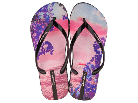 Image of Sandals. Product name - Unique Women's Ipanema BLACK MULTI GRENDENE in Black Multi colour by brand - IPANEMA